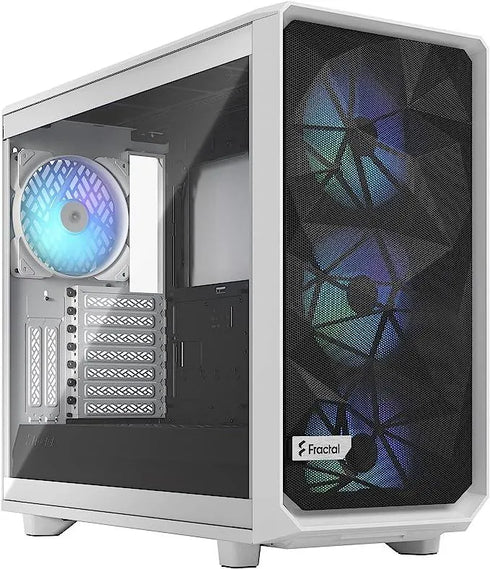 Fractal Design Meshify 2 RGB Mid Tower Gaming Case White - Anigma
